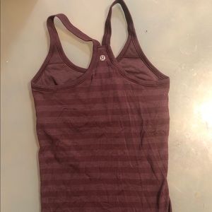 lululemon striped running tank. Size Small